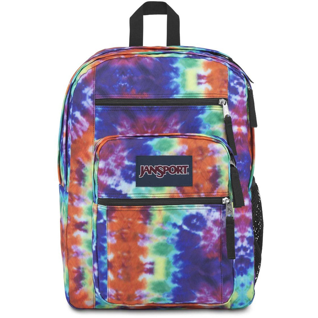 JanSport Big Student Backpack Red Multi Hippie Days MouraCuir