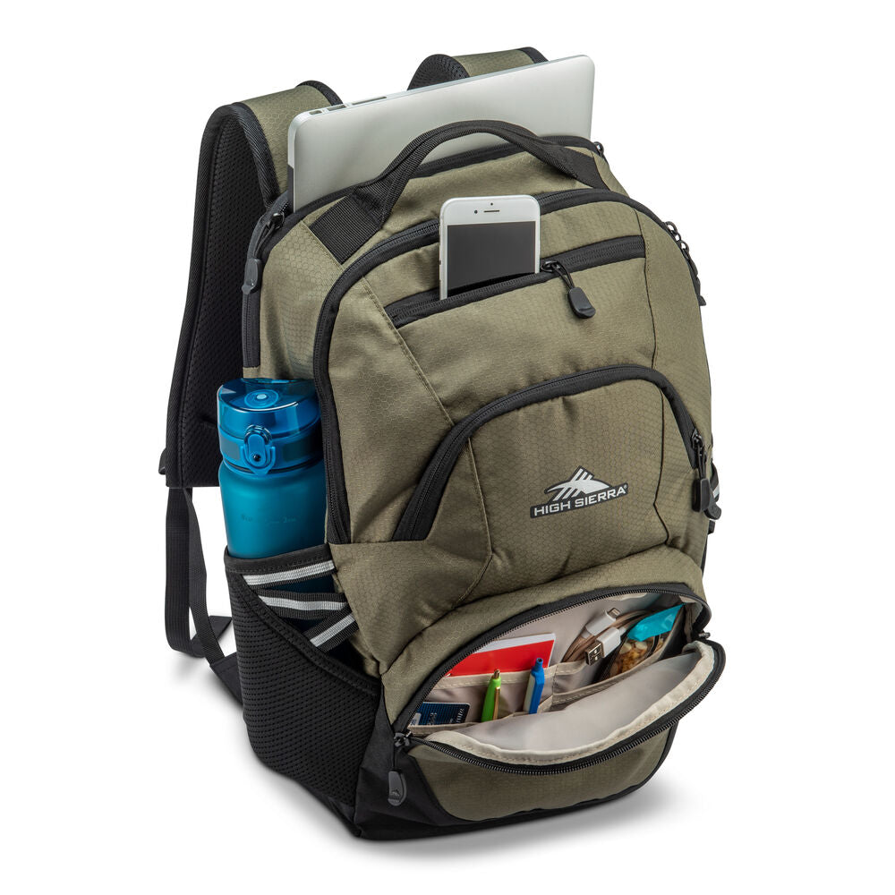 High Sierra Swoop SG Laptop Backpack - Olive