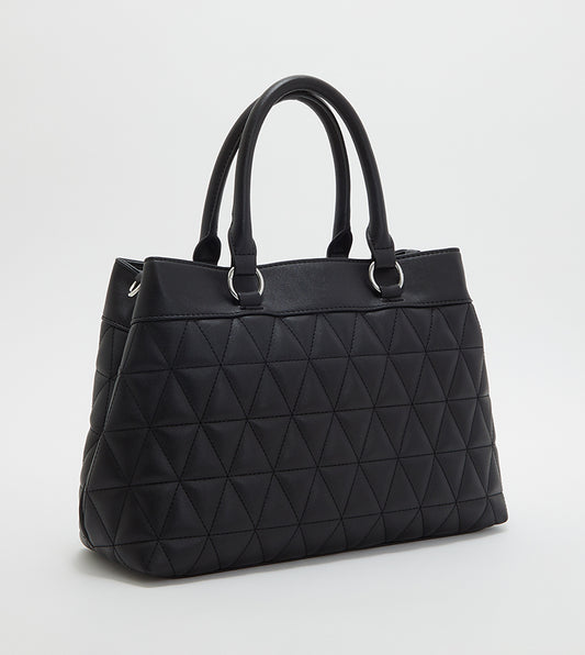 Sac cartable à fermeture à bouton-pression Nine West Judilee - Noir