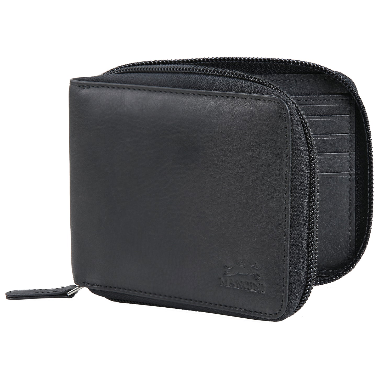 MANCINI Monterrey Zippered Billfold Wallet