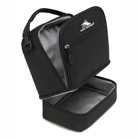 High Sierra Stacked Compartment Lunch Kit - Black