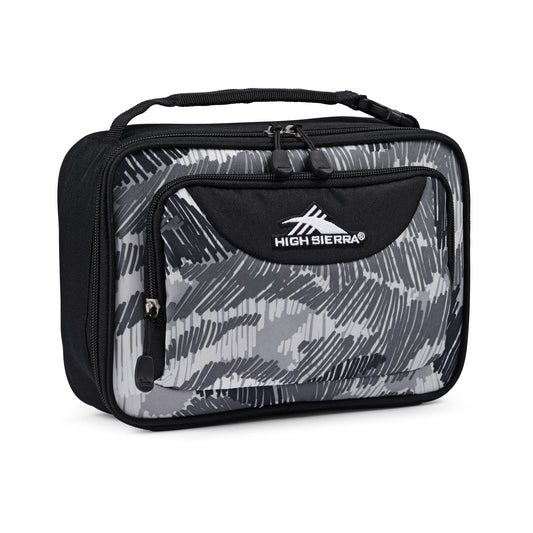 High Sierra Single Compartment Lunch Bag - Scribble Camo