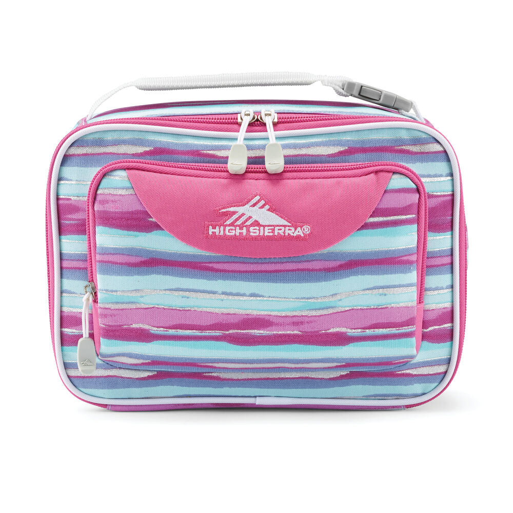 High Sierra Single Compartment Lunch Bag - Watercolor Stripes