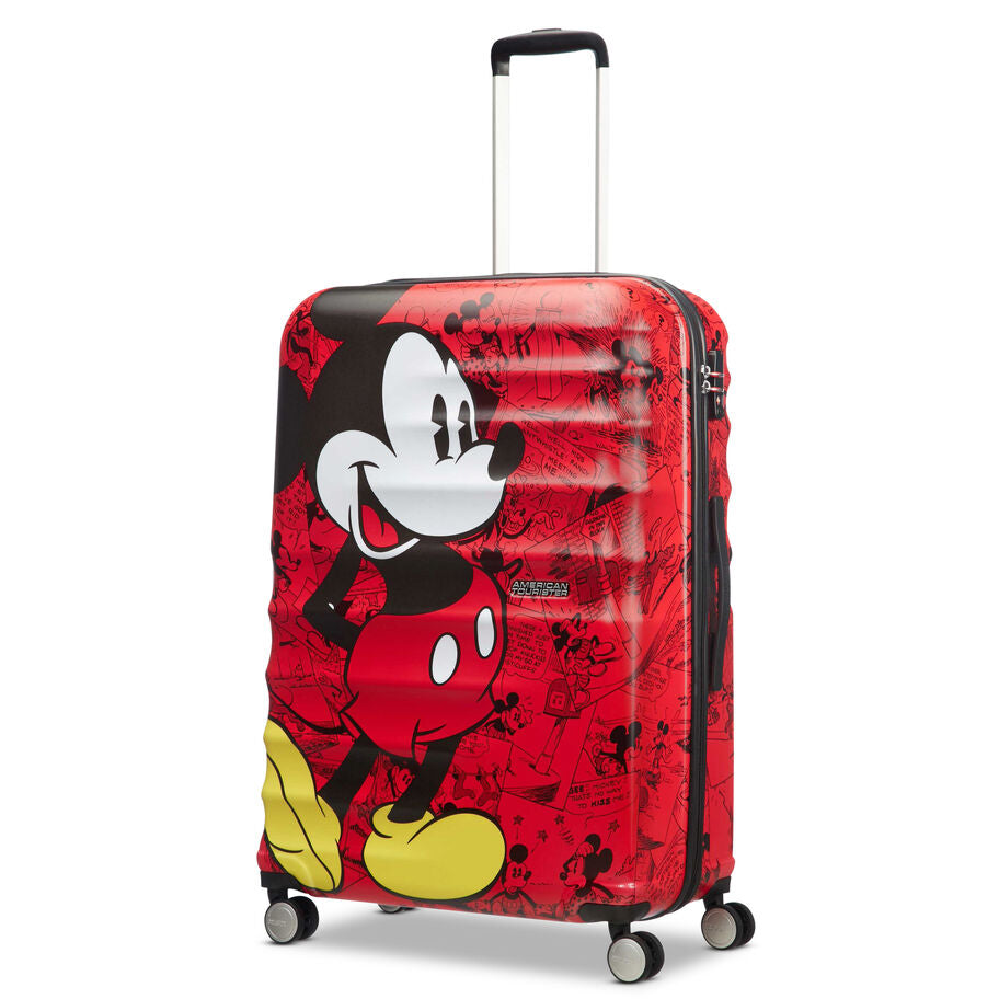 American Tourister Disney Wavebreaker Hardside Large Luggage - Mickey Comics Red