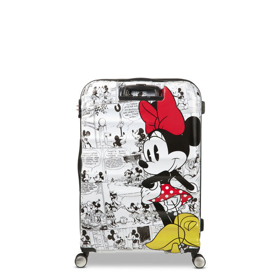 American Tourister Disney Wavebreaker Hardside Large Luggage - Minnie Comics White