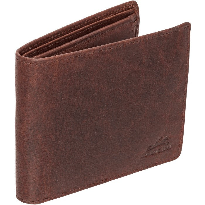 Mancini Buffalo RFID Secure Wallet avec poche à monnaie - Noir