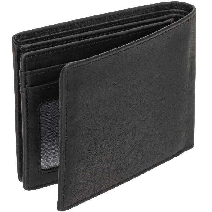 Mancini Buffalo RFID Secure Center Wing Billfold