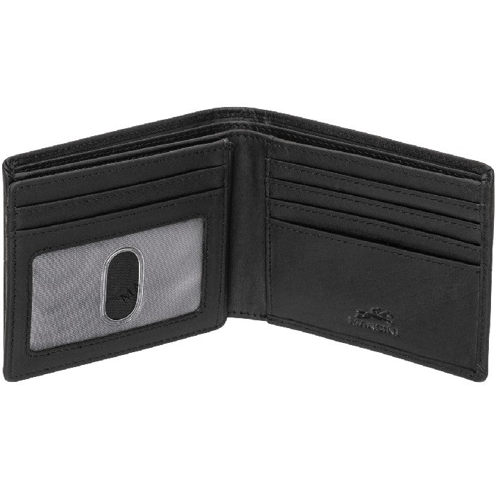 Mancini Buffalo RFID Secure Center Wing Billfold