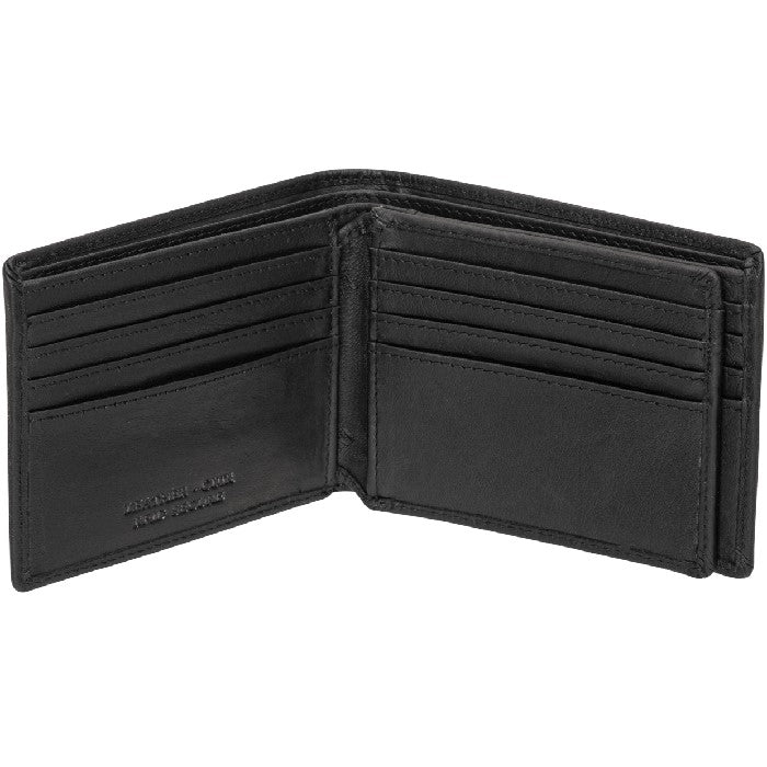 Mancini Buffalo RFID Secure Center Wing Billfold