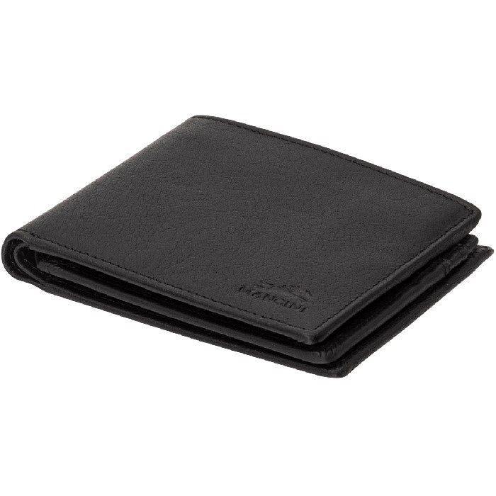 Mancini Buffalo RFID Secure Center Wing Billfold