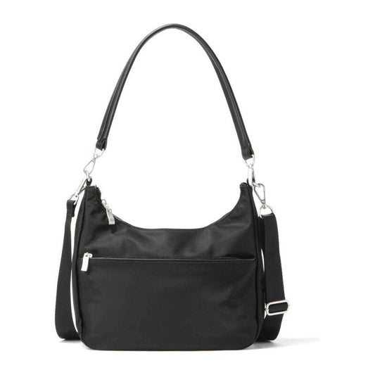 Baggallini Bowery Grand Sac Demi-Lune - Noir