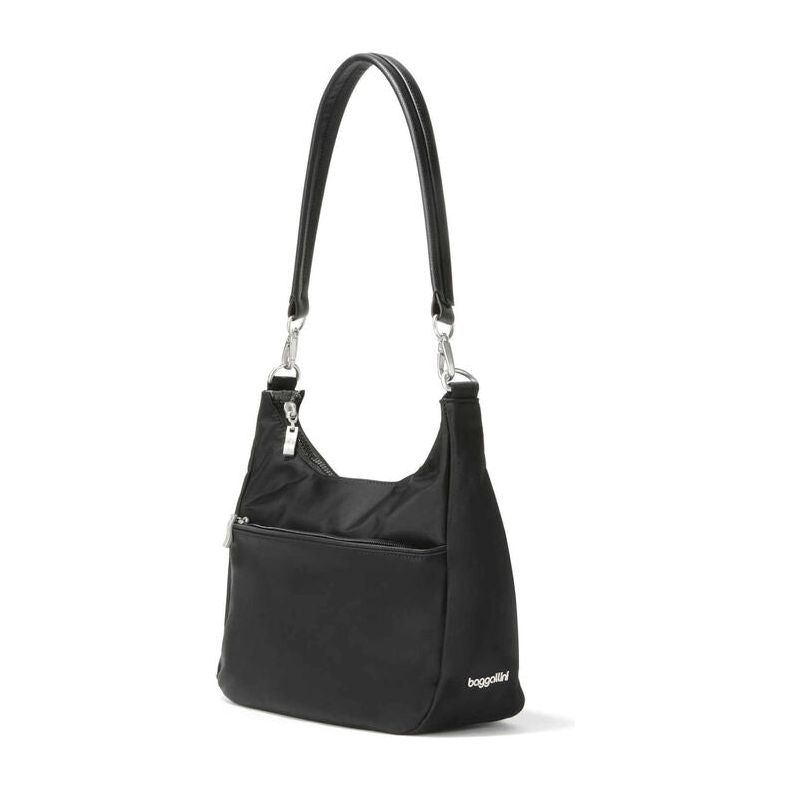 Baggallini Bowery Grand Sac Demi-Lune - Noir