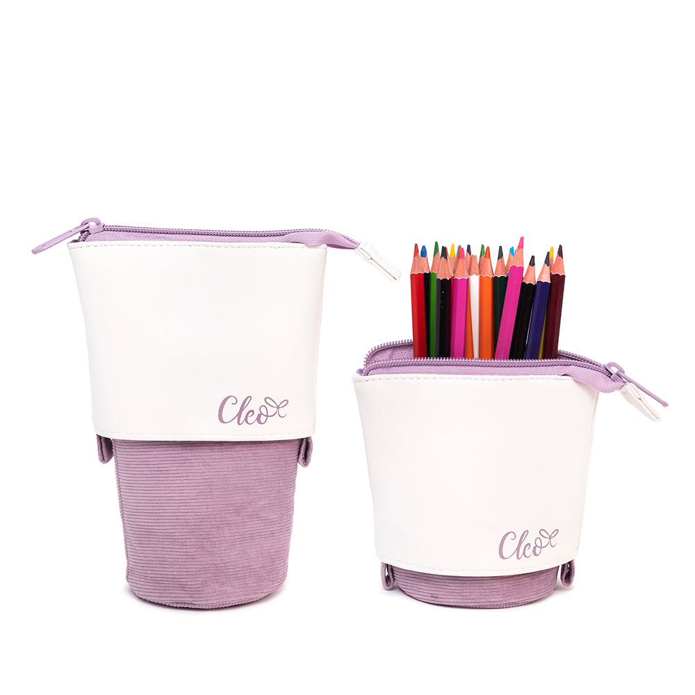 Cléo Retractable Pencil Case - Purple