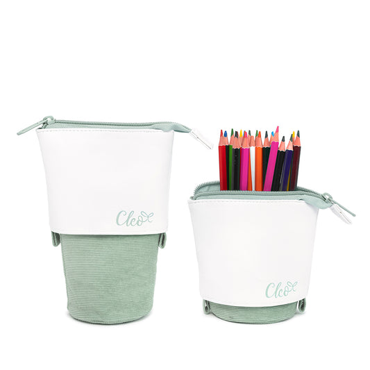 Cléo Retractable Pencil Case - Turquoise