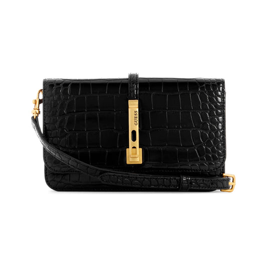 Guess James Mini Crossbody Flap Organizer - Black