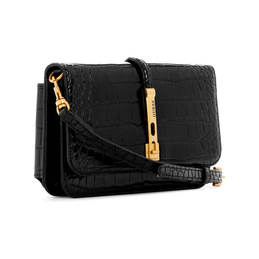 Guess James Mini Crossbody Flap Organizer - Black