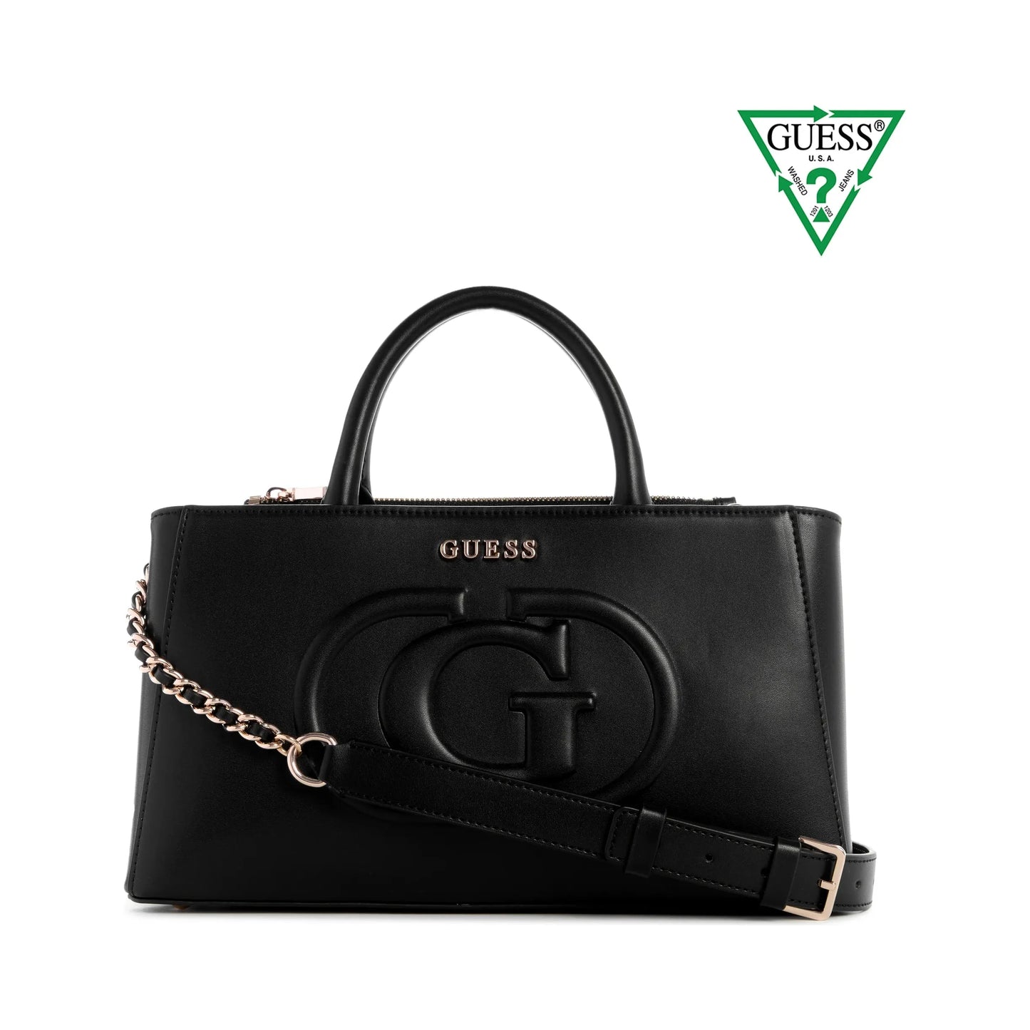 Guess Eco Mietta Petite sacoche Society - Noir