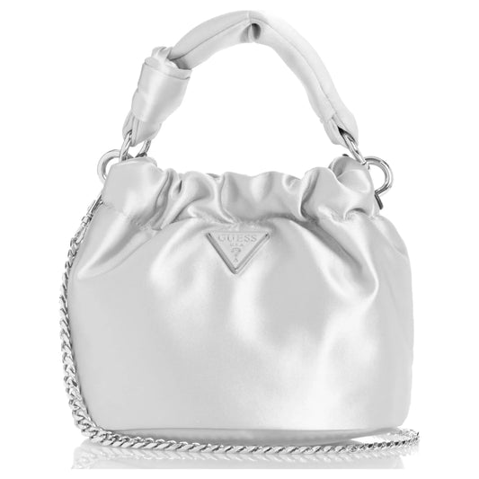 Guess Twiller Top Handle Pouch - Silver