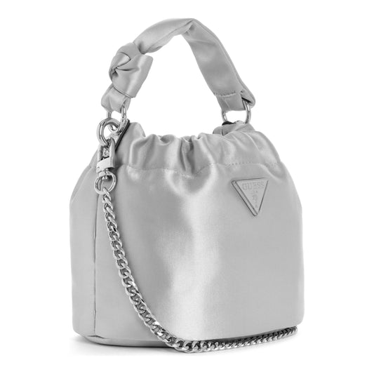 Guess Twiller Top Handle Pouch - Silver