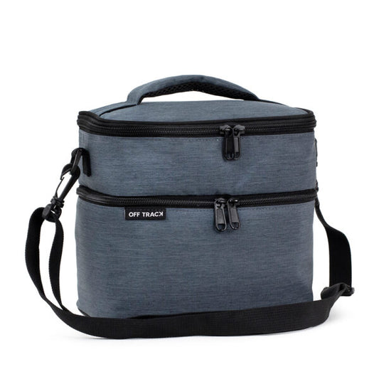 Off Track Lunch Box with 2 compartment - Grey