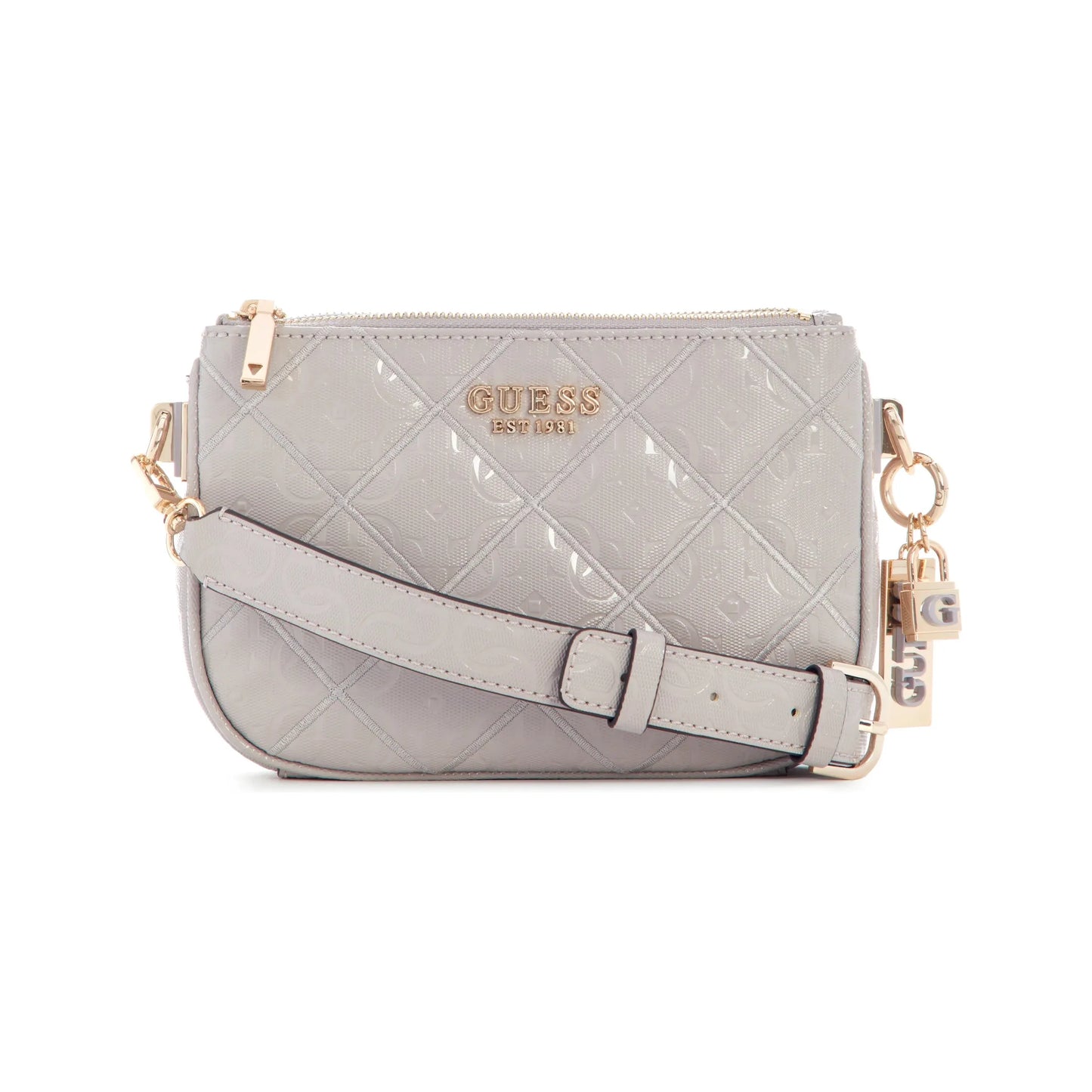 Guess caddy Status Sac à Bandoulière - Taupe