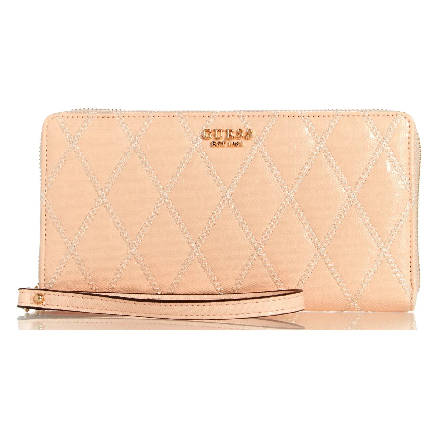 Guess Adi Cheque Organizer Wallet - Light Peach