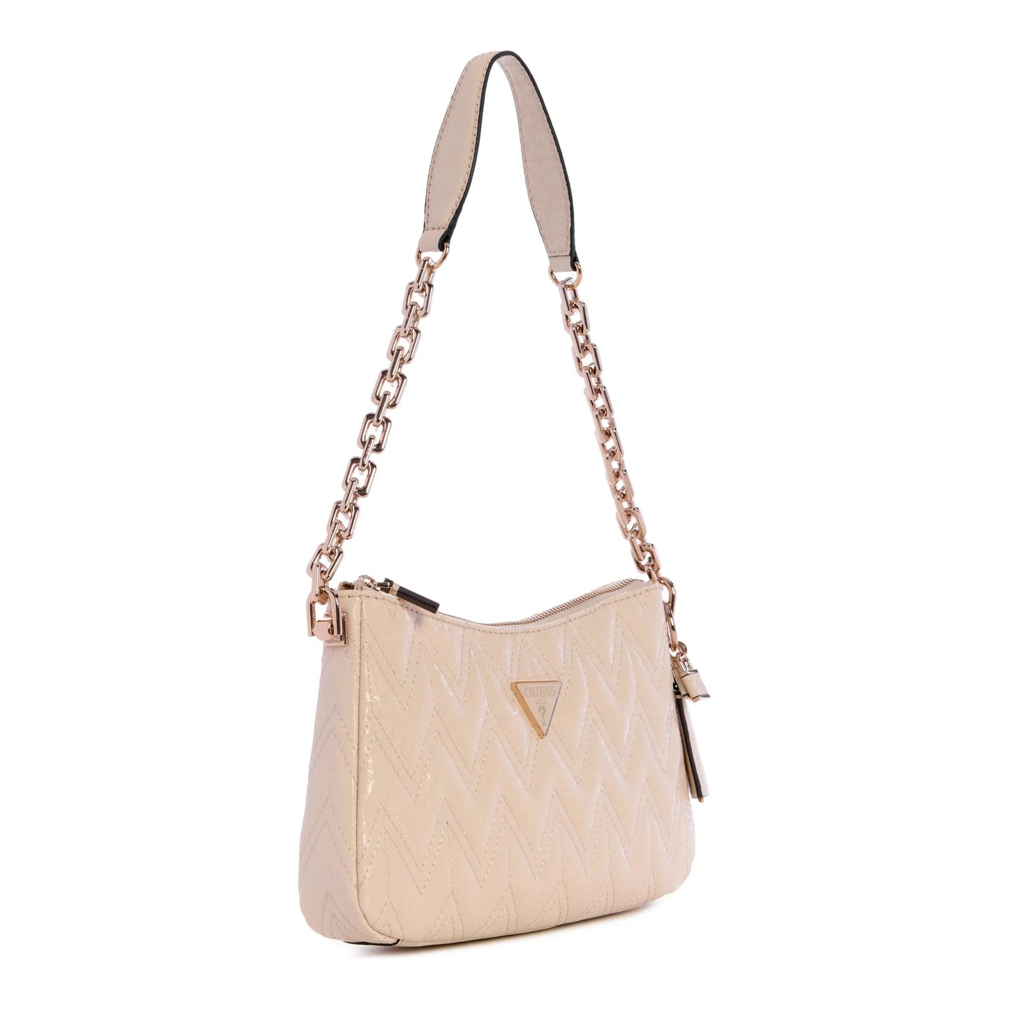 Guess Adelard Top Zip Sac à Bandoulière - Pierre