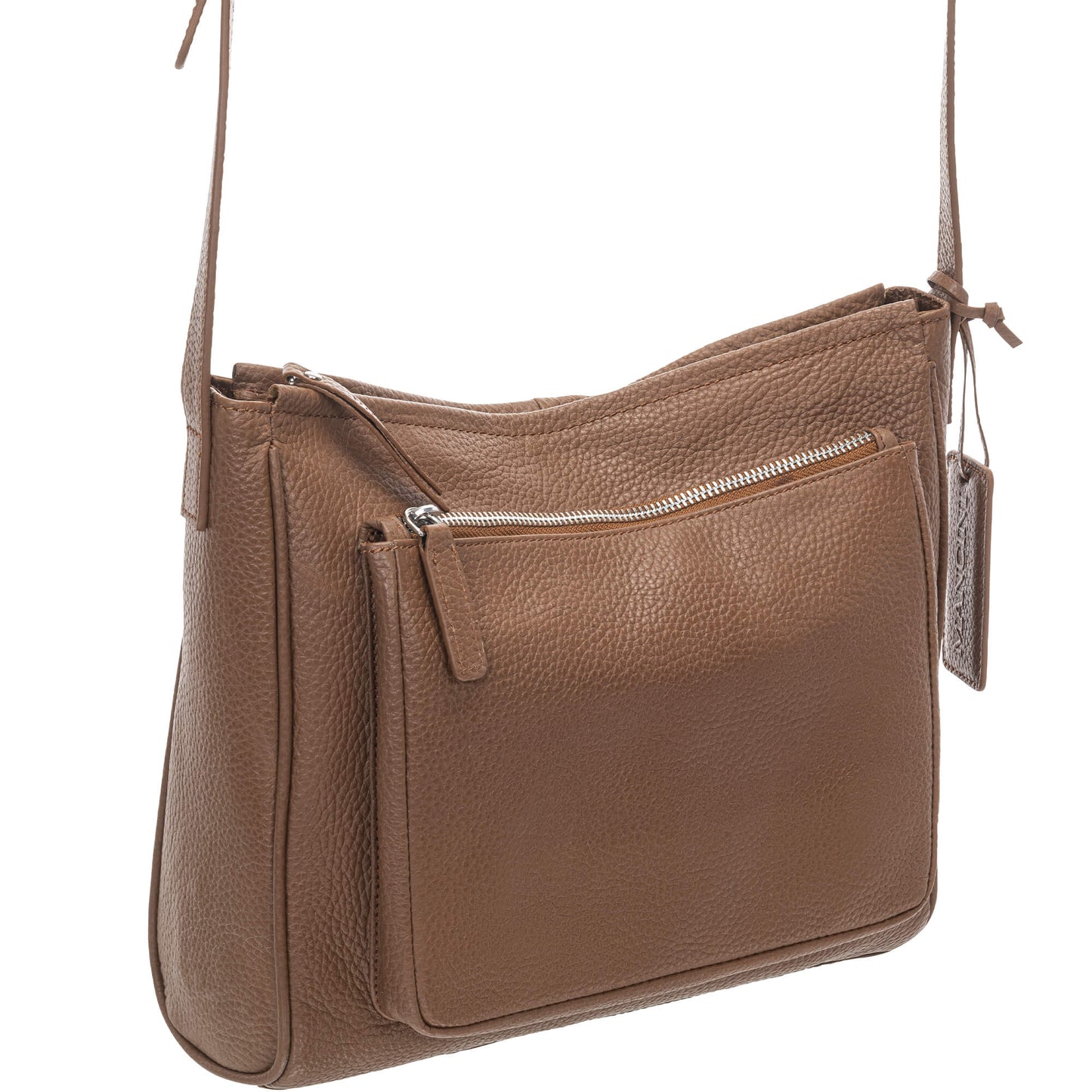 Mancini Pebbled Michelle Crossbody bag