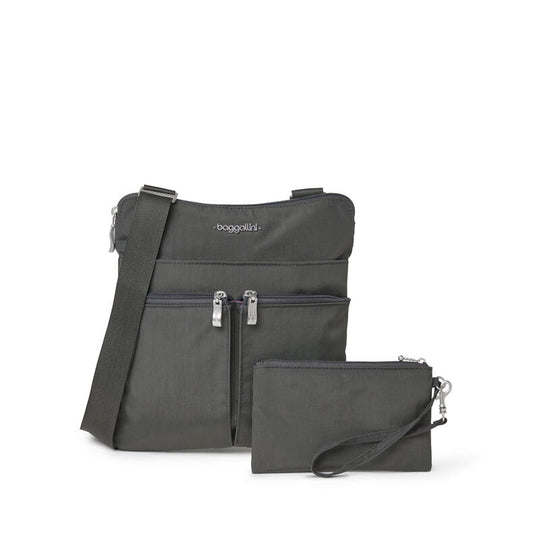 Baggallini Horizon Crossbody - Charcoal