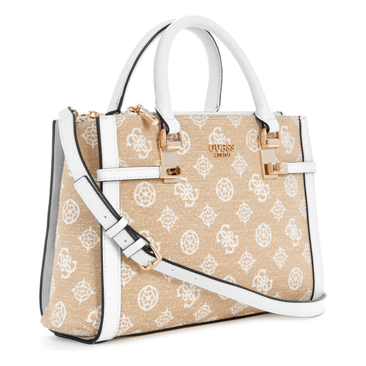 Guess Loralee Jacquard Status Satchel