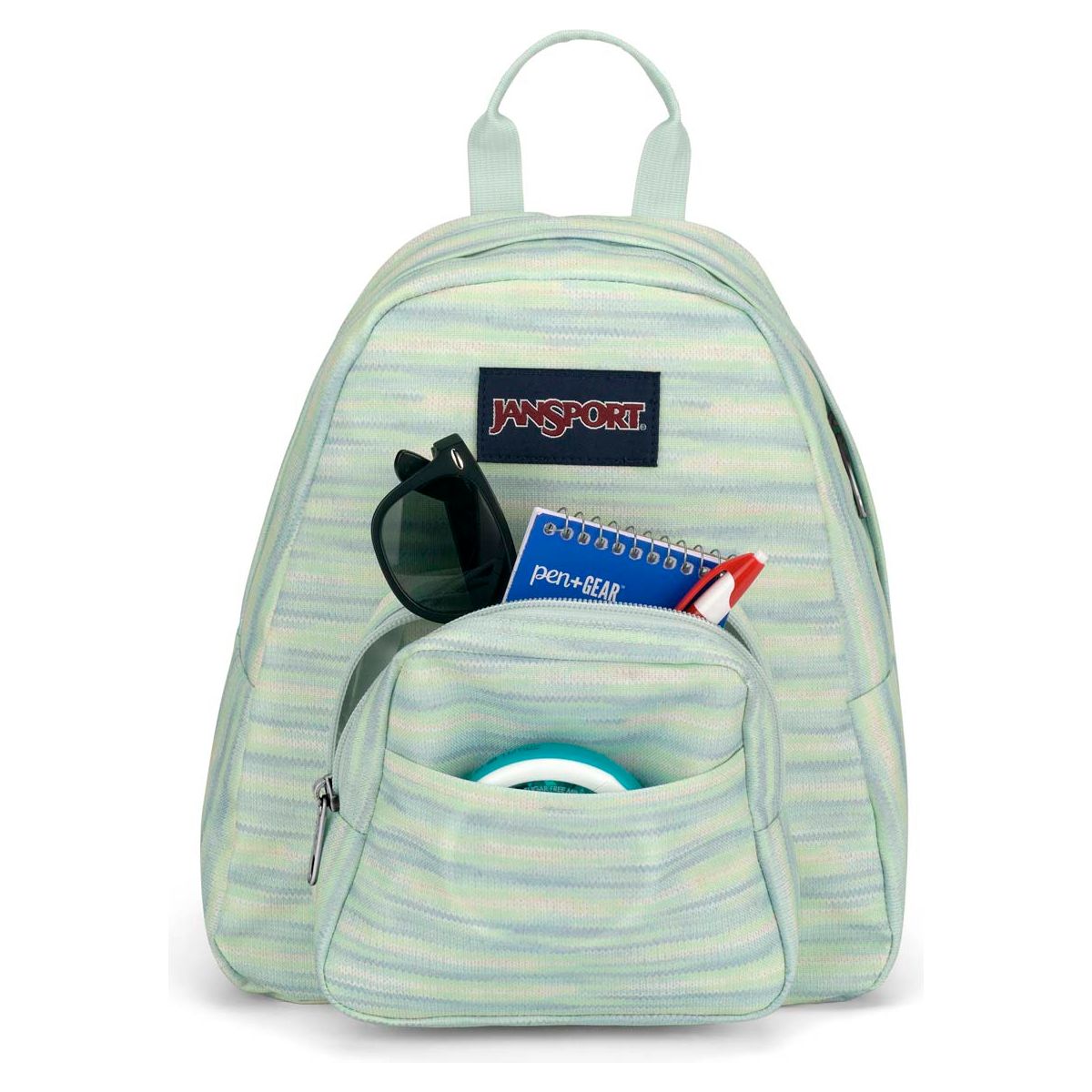 JanSport Half Pint Mini Backpack - 70S Space Dye Fresh Mint