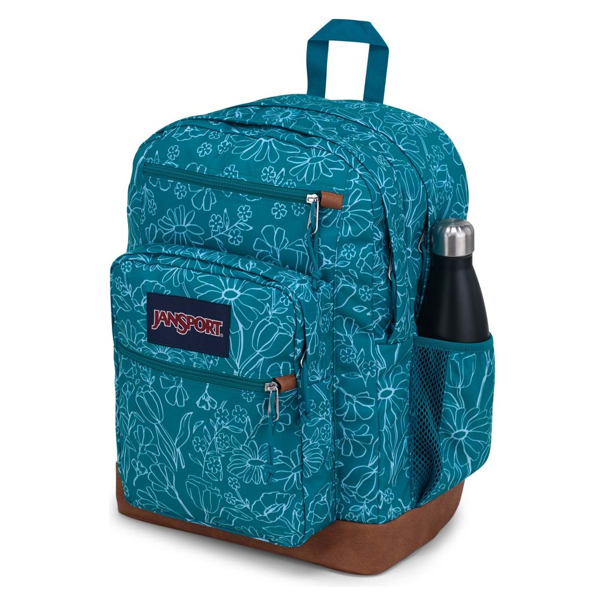 JanSport Cool Student Sac à dos – Delightful Daisies Vert