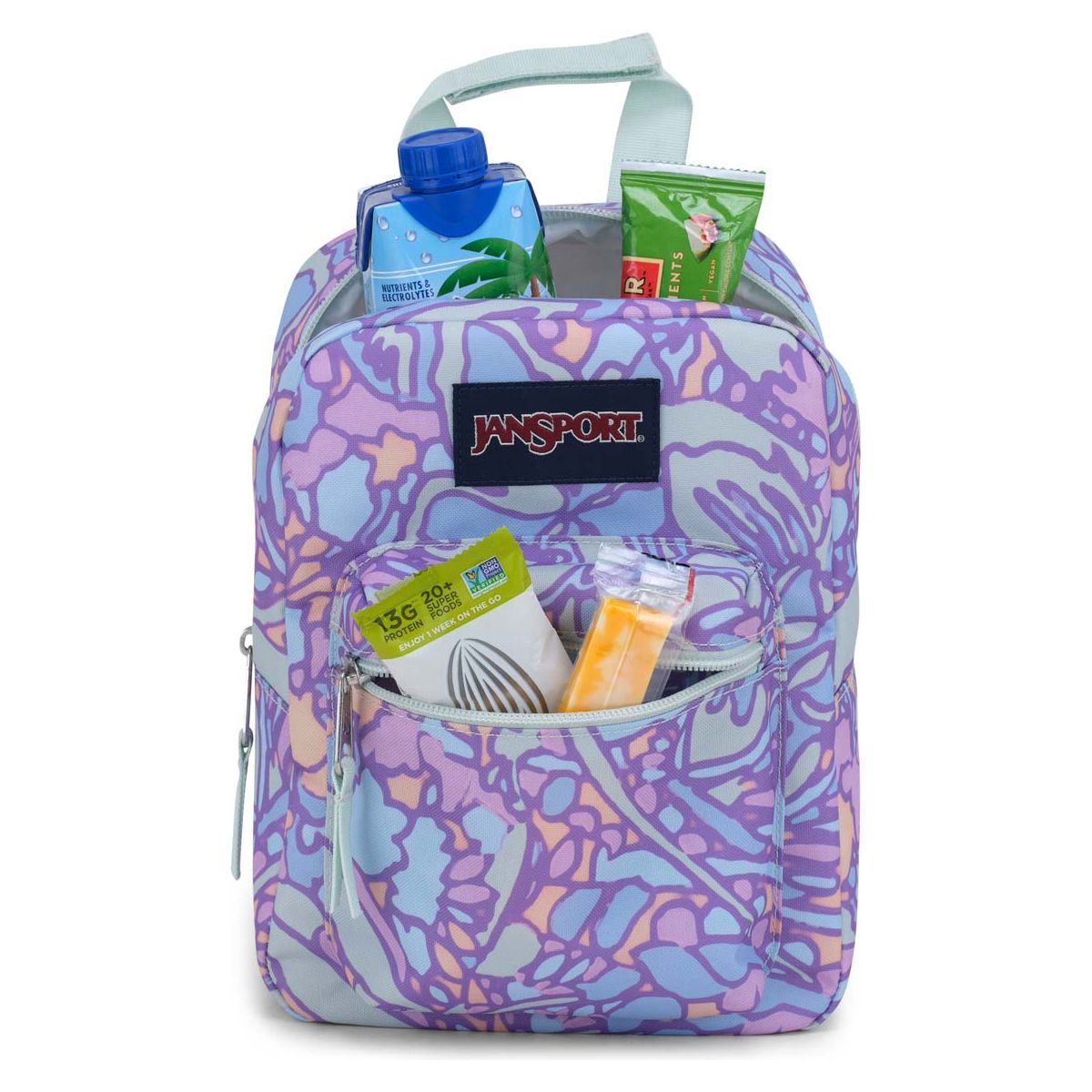 Sac à lunch Jansport Big Break - Lilas pastel floral fluide