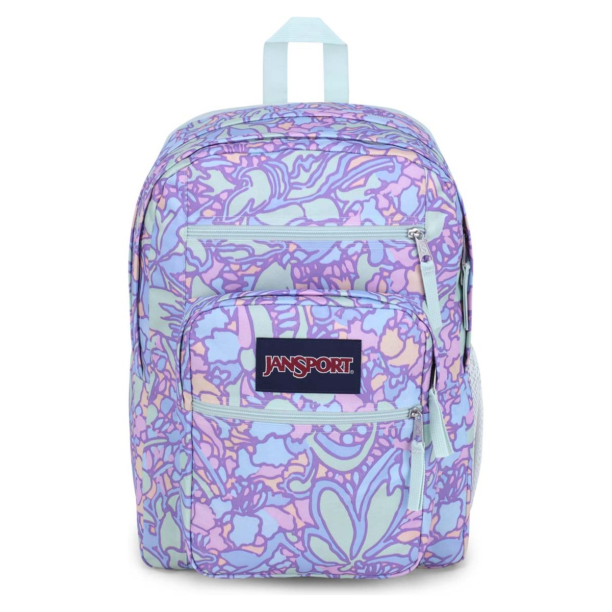 Jansport Big Student Sac à dos - Fluid Floral Pastel Lilas