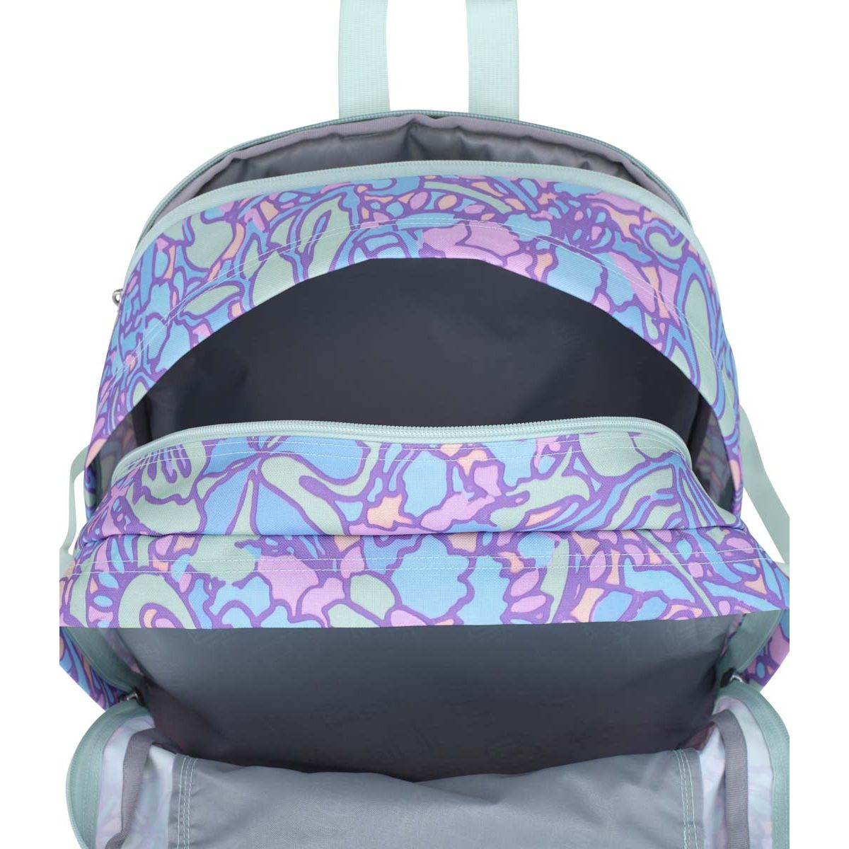 Jansport Big Student Sac à dos - Fluid Floral Pastel Lilas