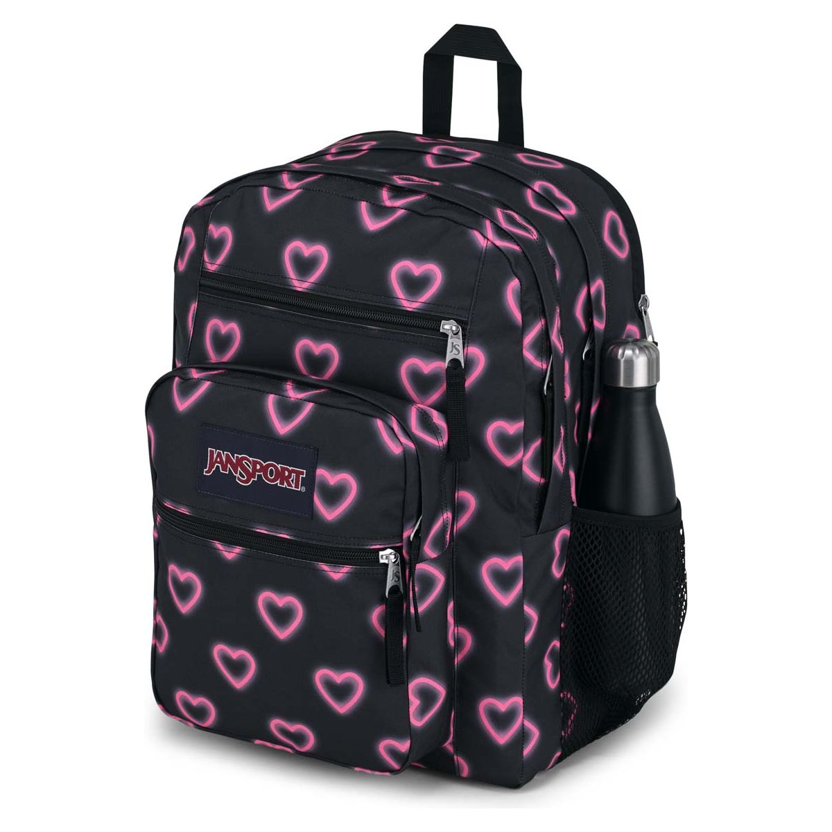 Jansport Big Student Sac à dos - Happy Hearts Noir