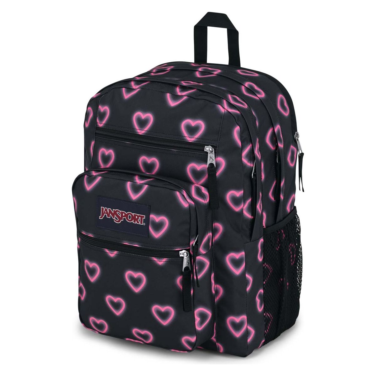 Jansport Big Student Sac à dos - Happy Hearts Noir