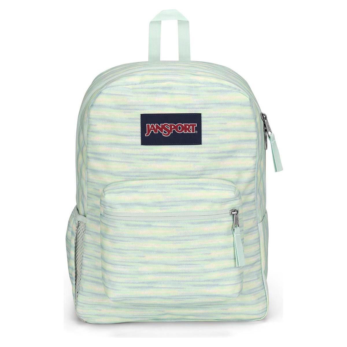 Sac à dos JanSport Cross Town – 70S Space Dye Menthe Fraîche