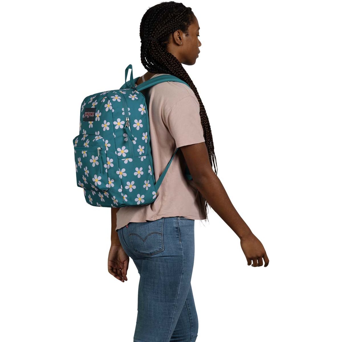 Jansport Cross Town Plus Laptop Backpack - Precious Petals