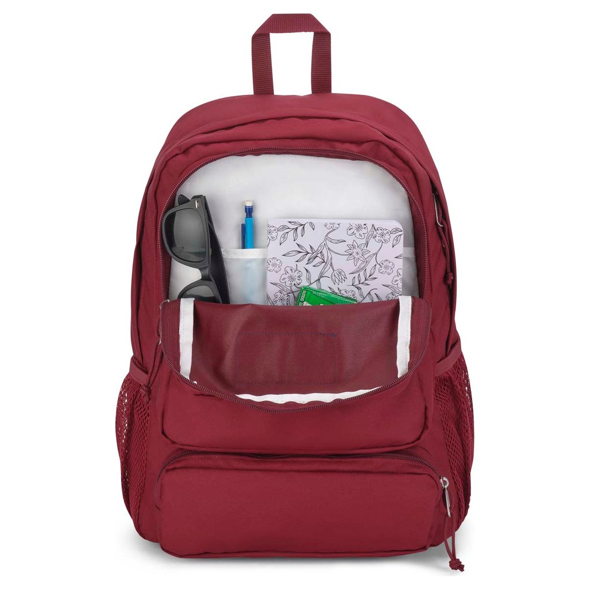 Sac à dos pour ordinateur portable Jansport Doubleton - Rouge Russett