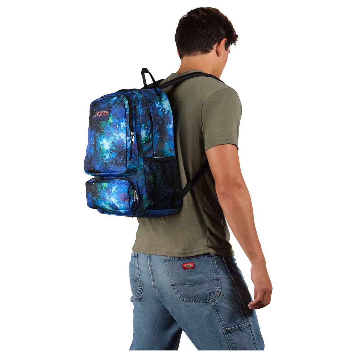 Jansport Doubleton Laptop Backpack - Cyberspace Galaxy