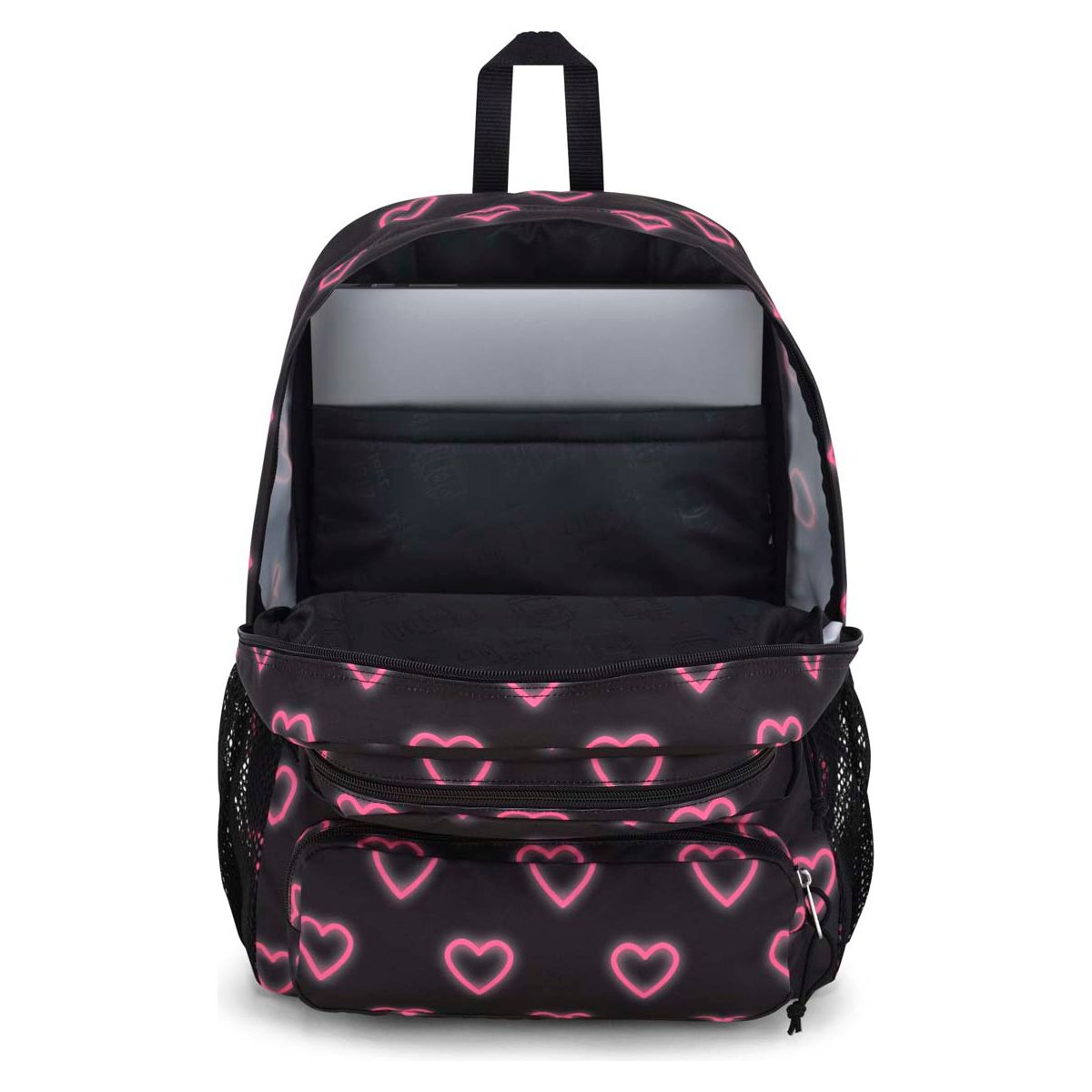 Sac à dos Jansport Doubleton - Happy Hearts Noir