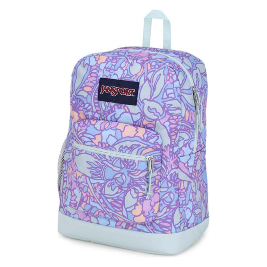 JanSport Cross Town Plus - Lilas Pastel Floral Fluide