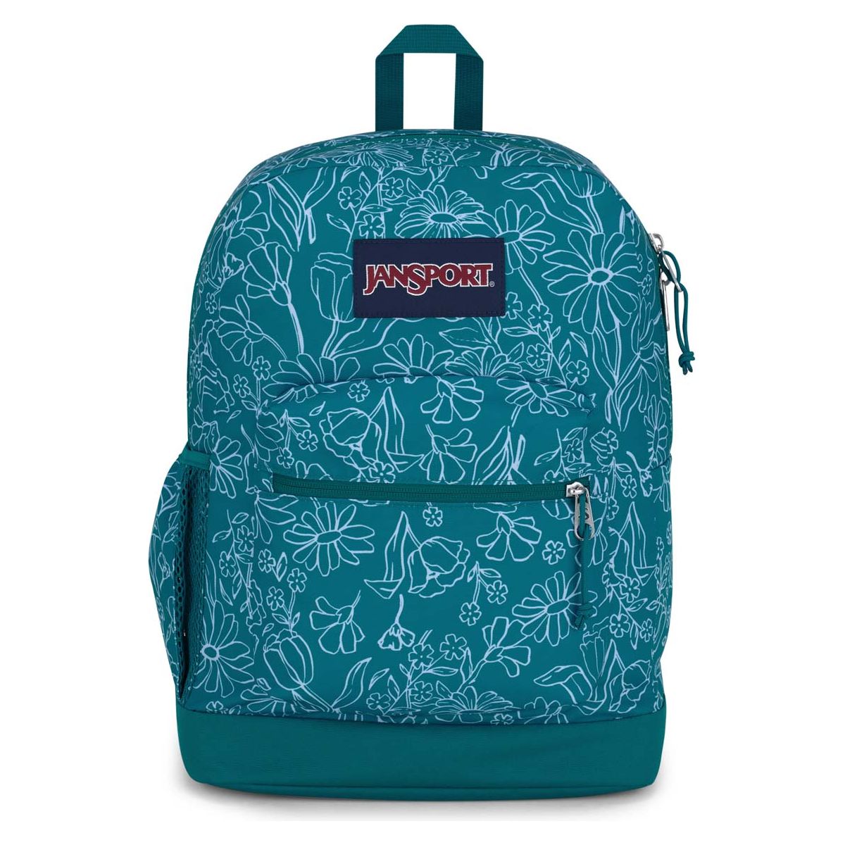 Sac à dos pour ordinateur portable JanSport Cross Town Plus - Delightful Daisies Green