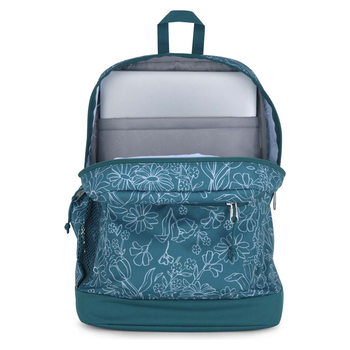 Sac à dos pour ordinateur portable JanSport Cross Town Plus - Delightful Daisies Green