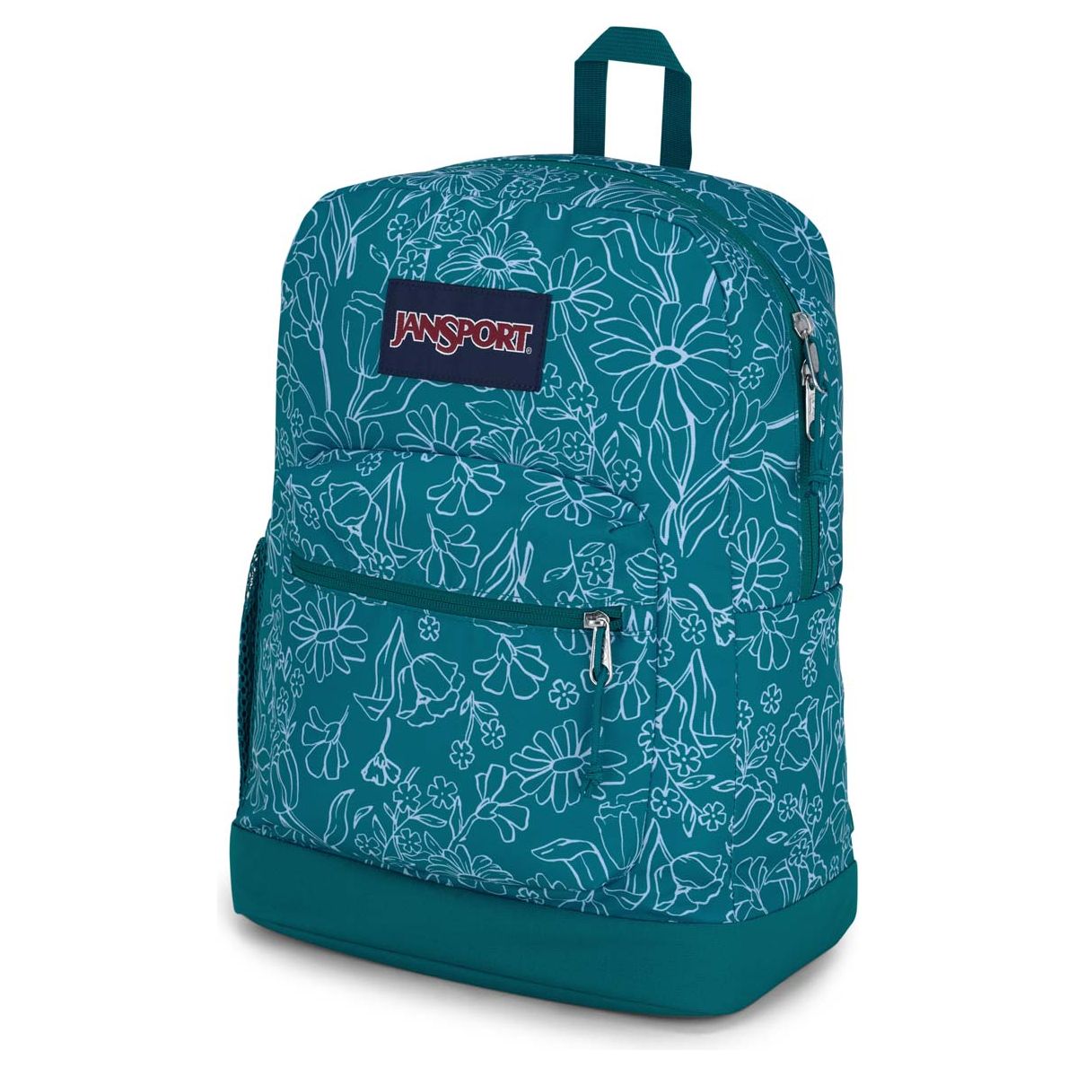 Sac à dos pour ordinateur portable JanSport Cross Town Plus - Delightful Daisies Green