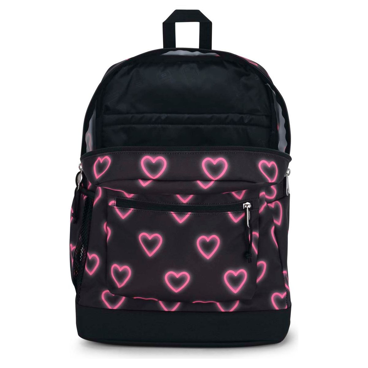 Sac à dos pour ordinateur portable JanSport Cross Town Plus - Happy Hearts Black