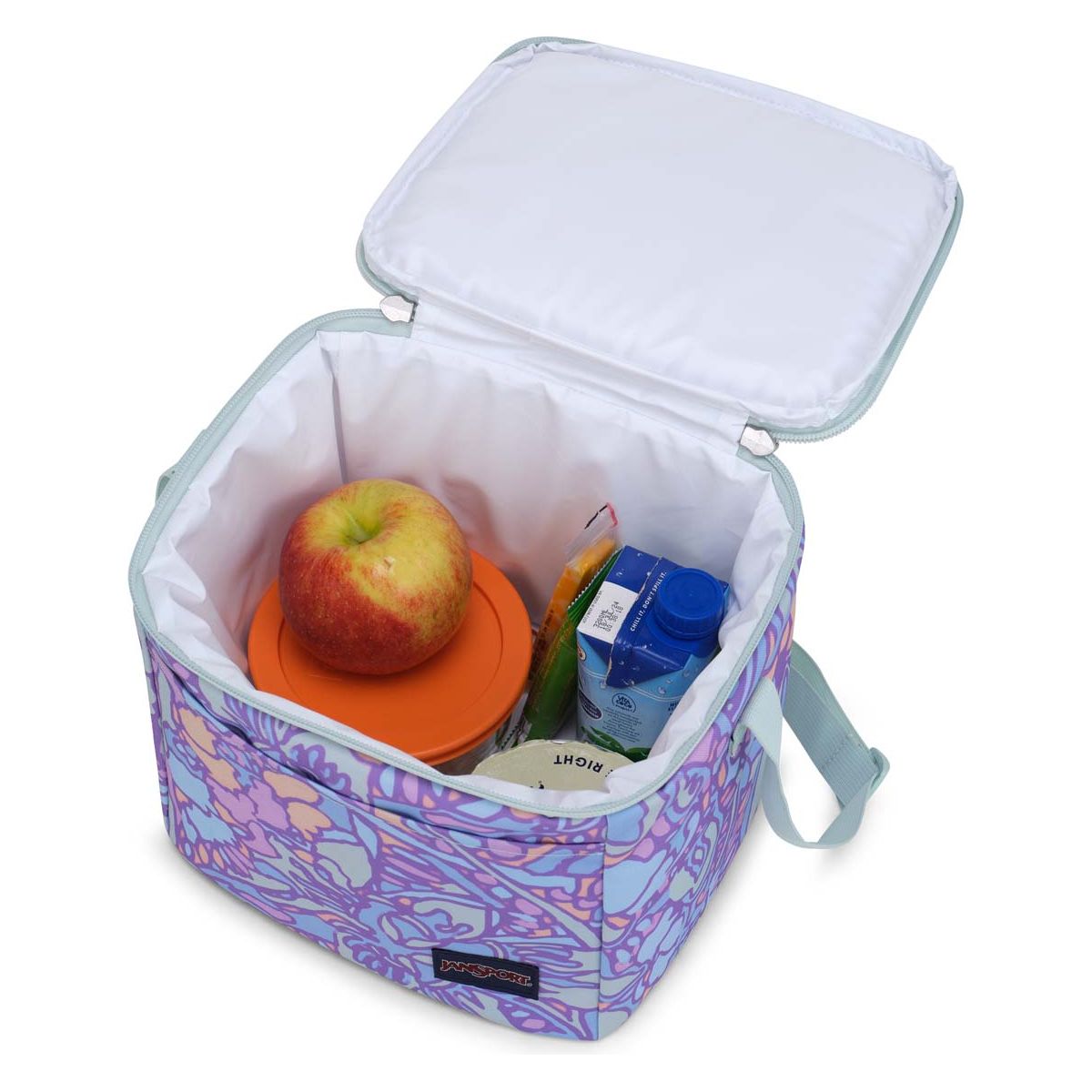 JanSport Super Snack Sac à lunch - Lilas pastel floral fluide