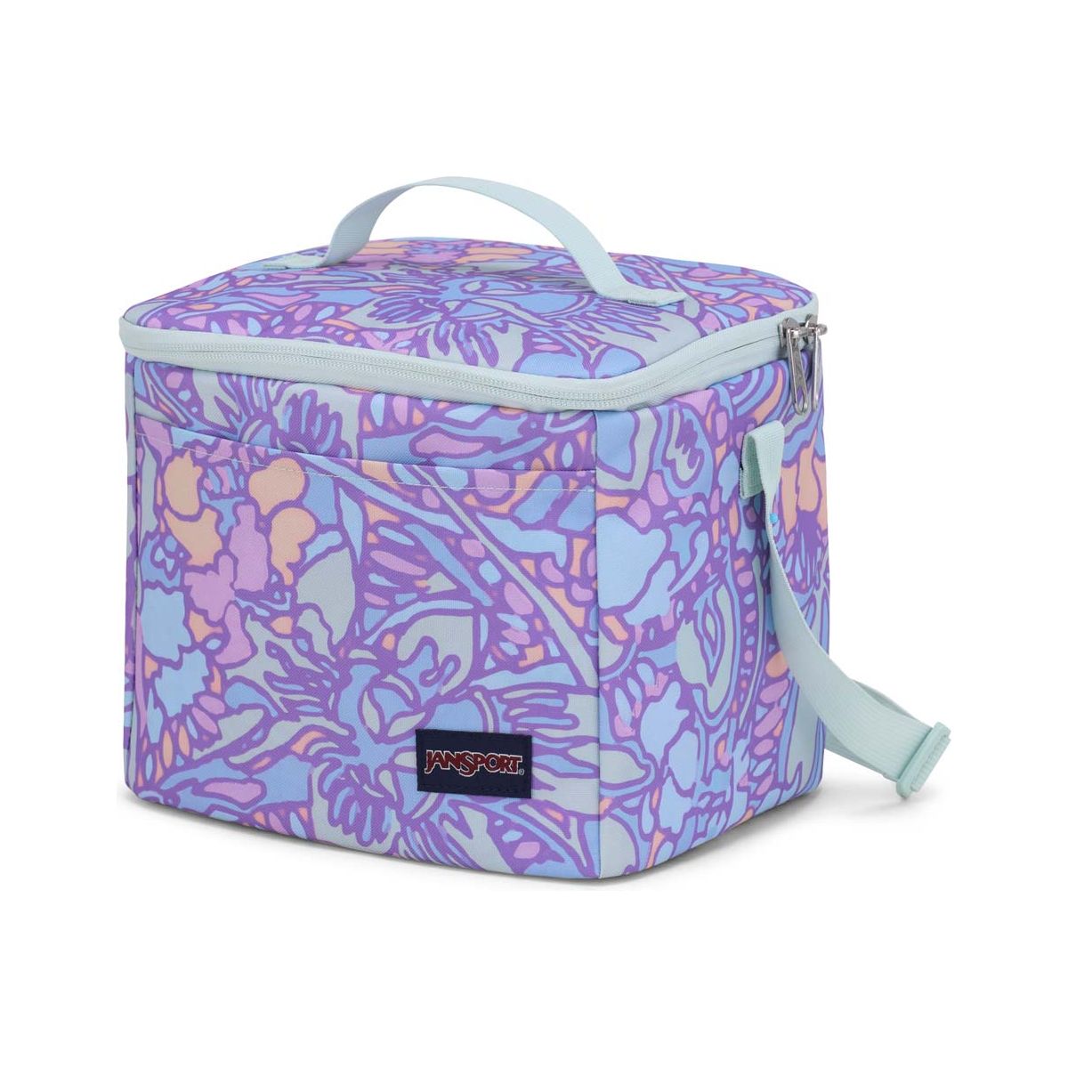 JanSport Super Snack Sac à lunch - Lilas pastel floral fluide