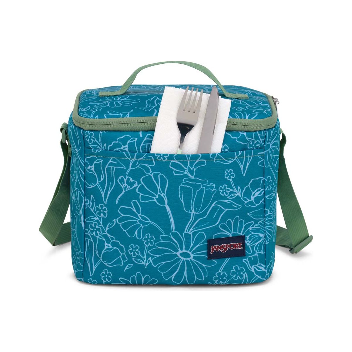 JanSport Super Snack Sac à déjeuner – Délicieuses marguerites vertes